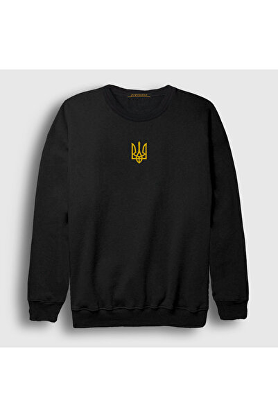 Presmono Unisex Black Coat of Arms Zelensky Ukraine Ukraine Sweatshirt 558933Tt