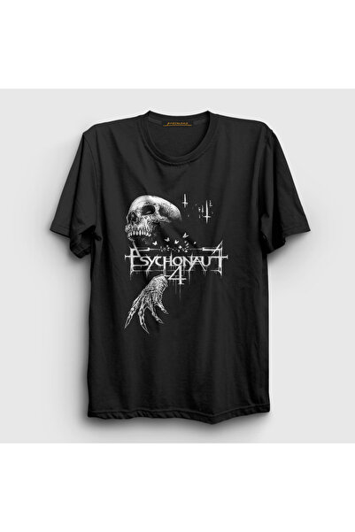 Presmono Unisex Black Godmachine Psychonaut 4 T-Shirt 452558Tt