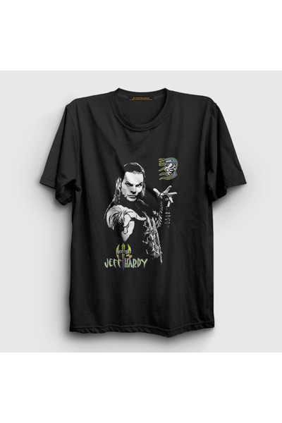 Presmono Unisex Black Sign Jeff Hardy Wwe Wrestling T-Shirt 562738Tt