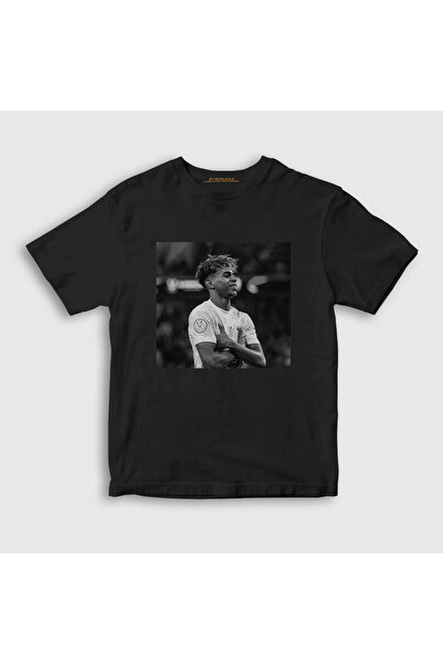 Presmono Unisex Children's Black Poster Laminated Yamal T-Shirt 579337Tt