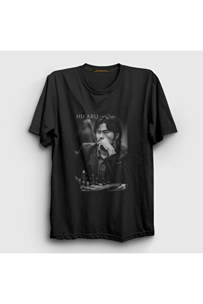 Presmono Унисекс црна мајица са натписом Хикару Накамура велемајстора T-shirt...