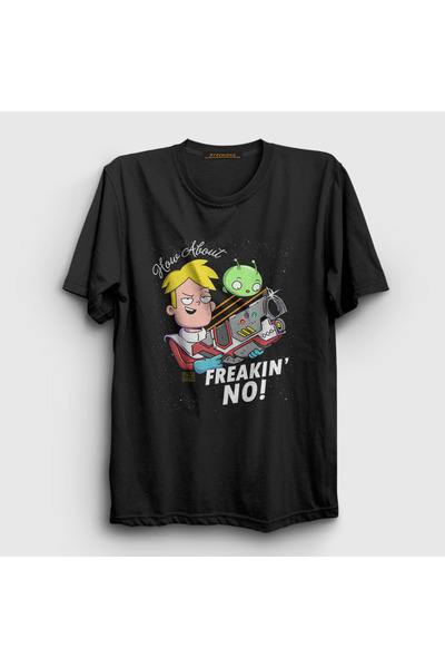 Presmono Freakin No Gary Final Space Unisex Black T-Shirt -434977tt