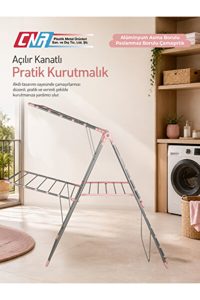 CNR Çift Katlı İki Katlı Çamaşır Kurutmalık Çamaşırlık Olita Alüminyum Asma B...