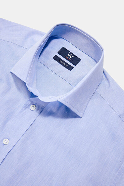 W Collection MAVİ UZUN KOLLU GÖMLEK