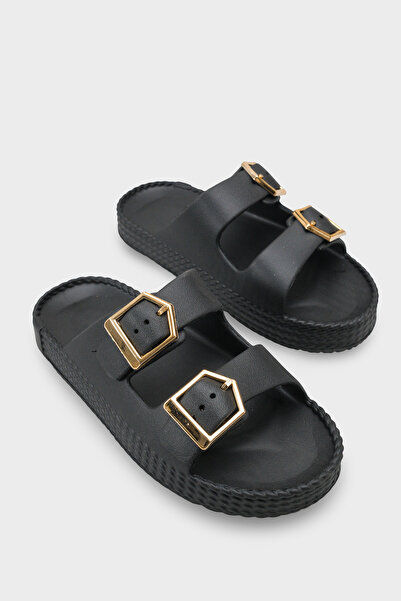 Capone Outfitters Jolyn Eva Double Buckle Women's Slippers