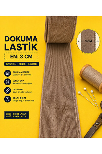 İMREN AKSESUAR SMEĐI 3 CM SUPER ELASTIČNI PASENIK, PREĐA I NOŽEĆA 1 PAKET 3 M...