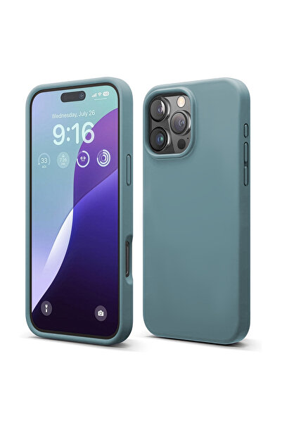 Casey Studios iPhone 16 Pro Max Силиконов калъф, с микрофибър, тънък, защитен...