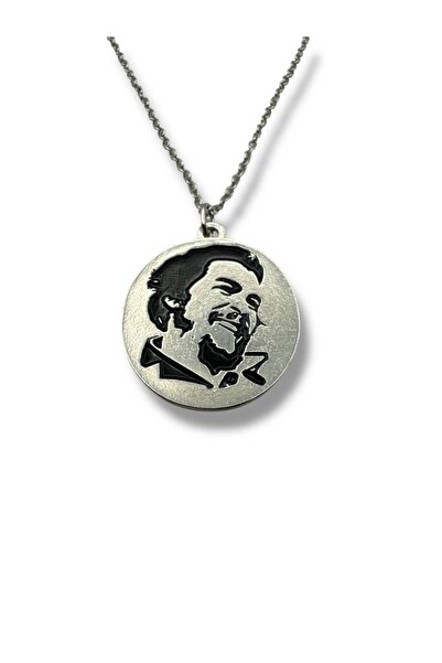 Herşey Nota Unisex Necklace with Che Guevara Figure – Freedom, Courage, and R...