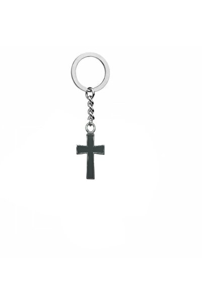 Herşey Nota Breloc unisex negru gotic cu semn de cruce vintage – accesoriu al...