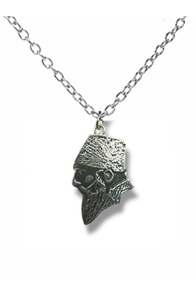 Herşey Nota 2. Abdülhamid Han Silver Color Unisex Necklace with Portrait Figu...