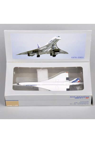 Choice WHITE 1:400 Scale Airplanes France 1976-2003 White Mini Diecast Metal ...