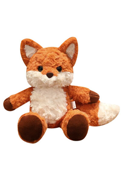 Choice 35cm 35cm Cute Fluffy Fox Plush Toy Soft Cartoon Orange Foxes Stuffed ...