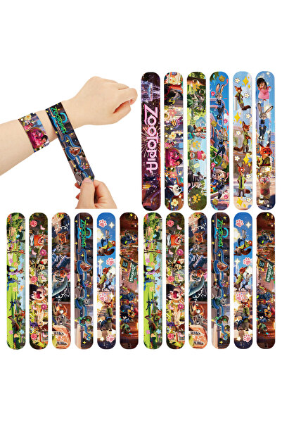 Choice1 12pcs Slap Bracelets Slap Bracelets Zootopia Slap bracelet Wristbands...