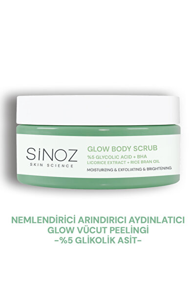 SİNOZ Nemlendirici Arındırıcı ve Aydınlatıcı Glow Vücut Peelingi %5 Glikolik ...
