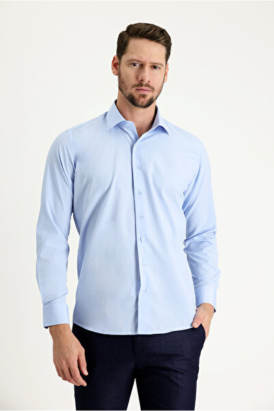 Kiğılı Classic Slim Fit Slim Fit Cotton Long Sleeve Shirt