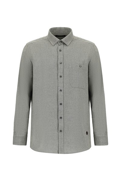 Abdullah Kiğılı Long Sleeve Regular Fit Patterned Lumberjack Cotton Shirt