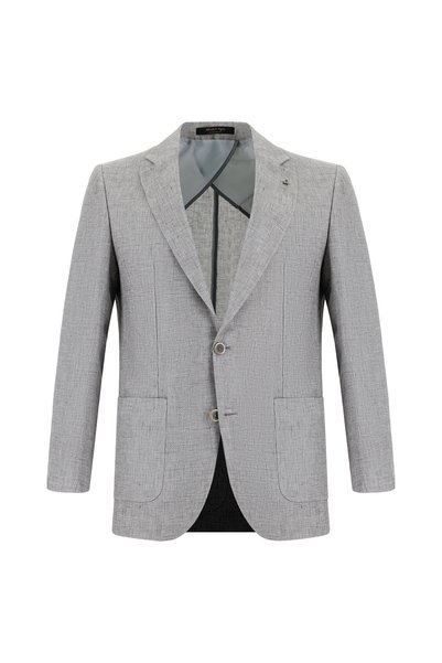 Abdullah Kiğılı 6 Drop Regular Fit Standard Cut Patterned Linen Jacket
