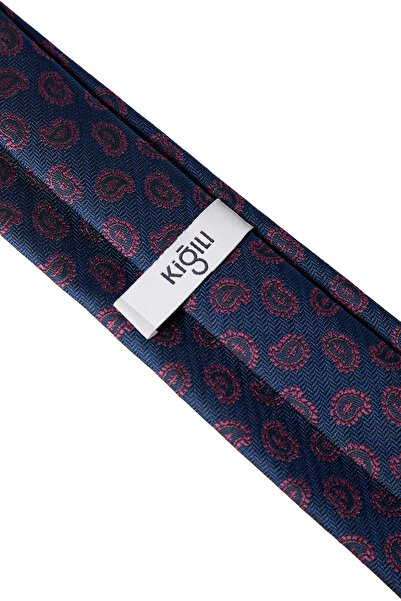 Kiğılı Patterned Tie (7.5) Handkerchief (33*33) Set