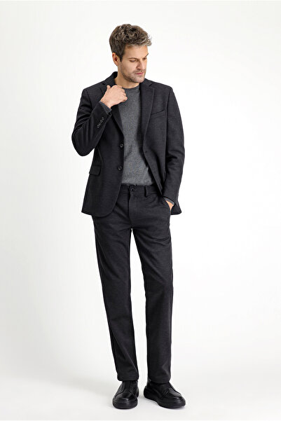 Kiğılı 7 Drop Slim Fit Slim Fit Lycra Knitted Classic Fabric Trousers