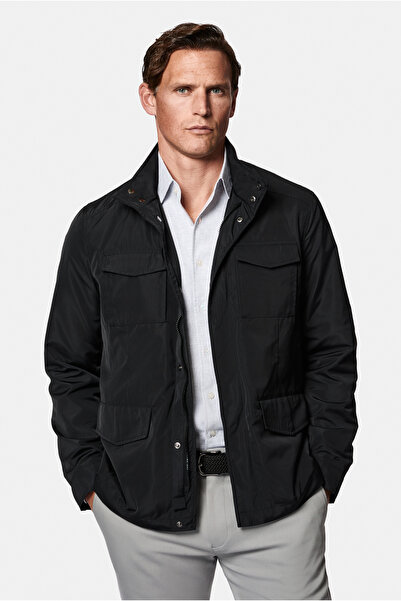 Abdullah Kiğılı Hooded Zippered Seasonal Sports Coat with Snap Pockets