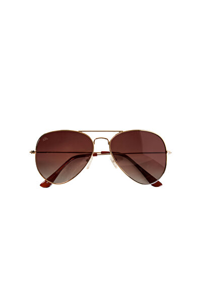 Kiğılı Metal Frame Coffee Glass Polarized Men's Sunglasses