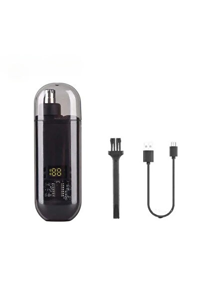 choice2 black Electric Nose Hair Trimmer Rechargeable Waterproof 360° Rotatin...