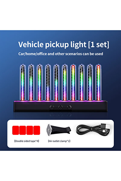 Choice1 Plug-in Sound Control Pickup Light Dynamic Gradient RGB Ambient Light...