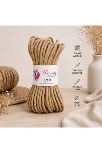 THERAPY YARN Jüt İp Sepet Hasır ip 500gram