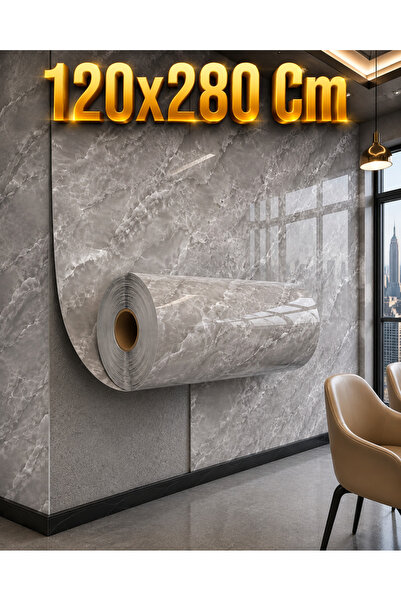 UKAB DEKOR 1 Adet 120x280 Cm Tek Parça Rulo Dekoratif Lüks Desen Kendinden Ya...