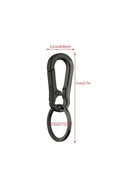 Choice Black Anti-Lost Car Keychain Zinc Alloy Auto Key Chain KeyRing Gourd B...