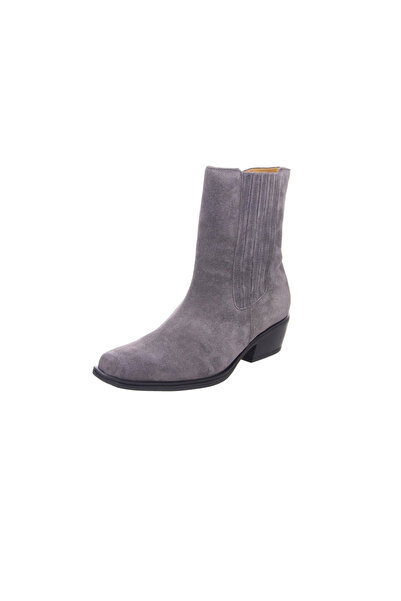 GABOR Damen Elegante Stiefelette F-Weite 75.910 Grau 19 Dark Grey Leder