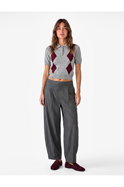 Koton Normal Waist Side Pocket Barrel Fabric Trousers