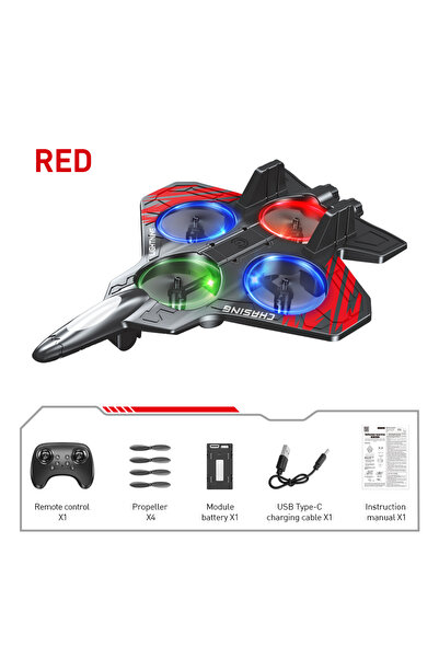 Choice E72 Red NEW E72 foam aircraft stunt intelligent fixed height hover 360...
