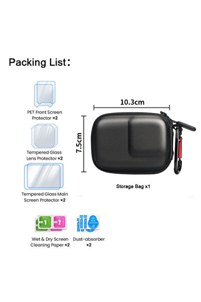 Choice kit A Tempered Glass for Insta360 Ace Pro 2 Camera Anti-scratch Lens S...