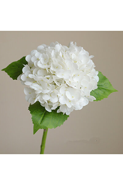 Choice WHITE Green Real Touch Hydrangea Artificial Flowers Latex Large Hydran...
