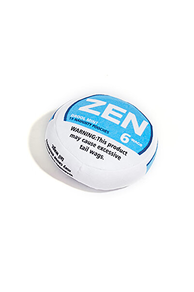 Choice Blue Zen Pupper Deckies Parody Dog Toy - Plush Squeaky and Crinkle Fun...