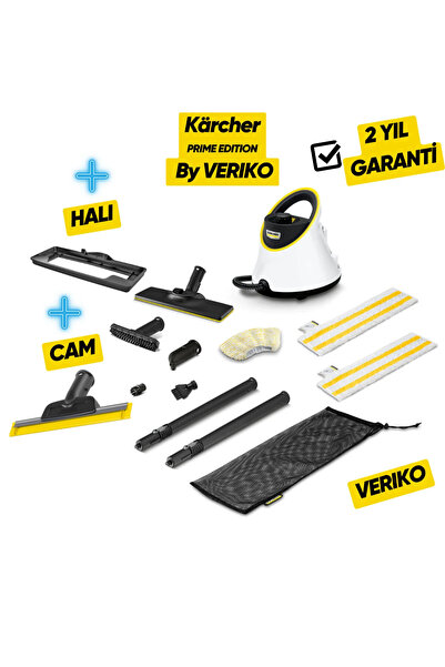 Karcher Sc 2 Deluxe Plus Buharlı Temizlik Makinesi Cam, Halı Başlığı Dahil - Beyaz