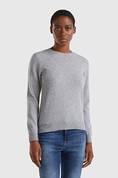 United Colors of Benetton Γκρι μελανζέ Γυναικείο/Κοριτσίστικο πουλόβερ Bn_Bic...