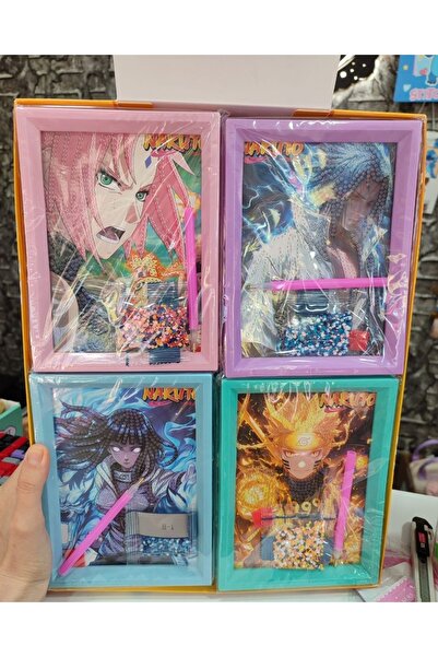 senacacollection Naruto Çerçeveli Elmas Dizme Boyama Seti 13,5x18 cm 1 ADET