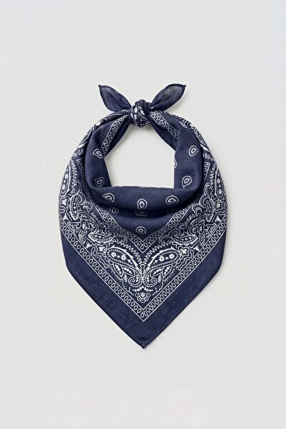 ablukaonline Ουνισέξ Μπαντάνα με έθνικ σχέδια σε ναυτικό μπλε