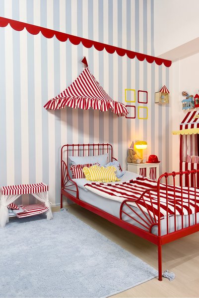 PAMUKA Circus Duvar Tentesi Fırfırlı Model