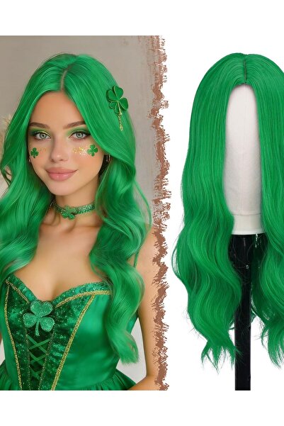 Dotail FESHFEN Γυναικεία Περούκα, Κυματιστή, Με χωρίστρα στη μέση, Μήκους 60 ...