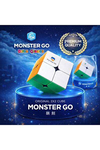 Doğan Oyuncak Dünyası Profesyonel GAN Monster Go Premium 2x2 Küp - GAN 2x2 Ze...