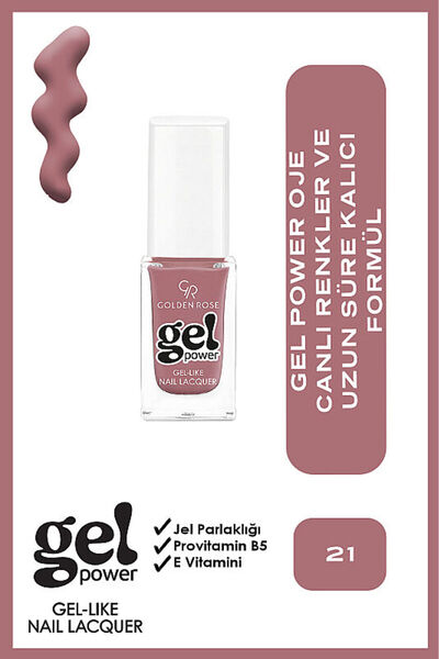 Golden Rose Gel Power Nail Lacquer-21-Jel Oje