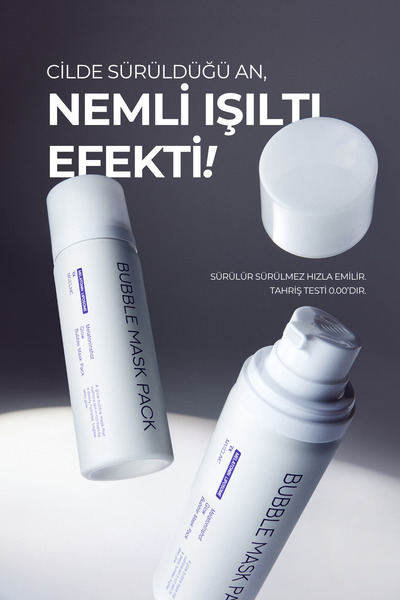 MAXCLINIC Melatonin İçeren Nemlendirici Glow Köpük Maske Melatonin Shot Glow Bubble Mask Pack Rx
