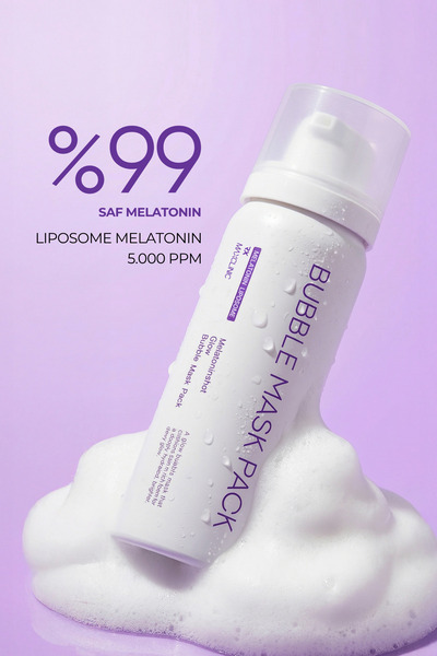 MAXCLINIC Melatonin İçeren Nemlendirici Glow Köpük Maske Melatonin Shot Glow Bubble Mask Pack Rx