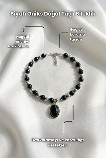 Elifsu Jewelry سوار حجري كبير بتصميم خرز من الحجر الطبيعي، تصميم عتيق من الأم...