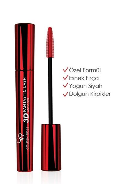 Golden Rose 3D Fantastic Lash Mascara - Black - Fantastik Maskara