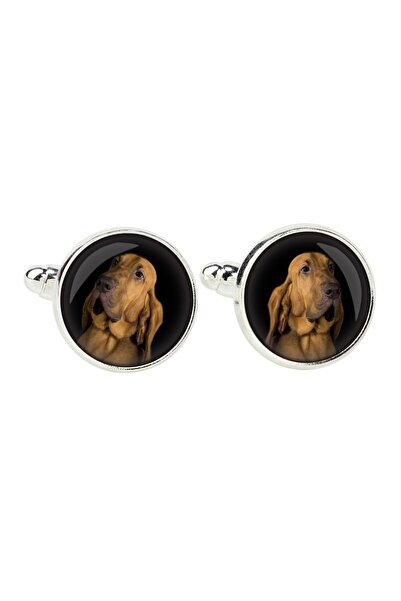 Art - Dog Bloodhound, St. Hubert Hound - cufflinks, a shirt accessory, a shir...