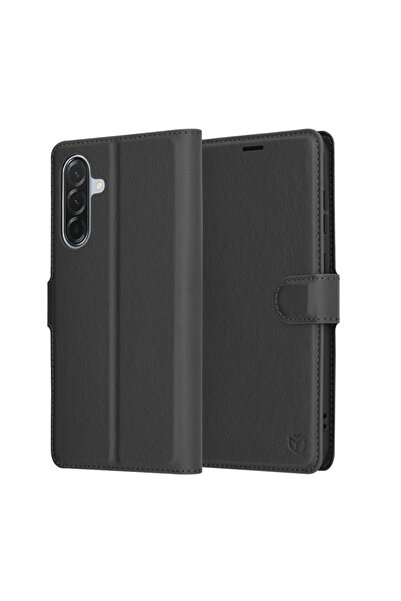 Stef's Cat Husa pentru Samsung Galaxy A56 5G, Stef's Cat, Leather Folio, negru